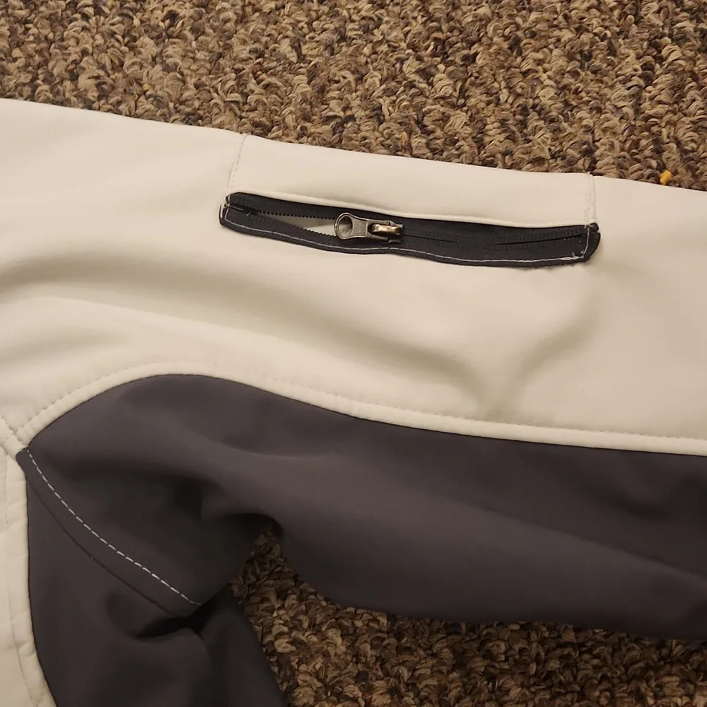 Minus Zero Men's Jacket Size L Color White/Dark Gray